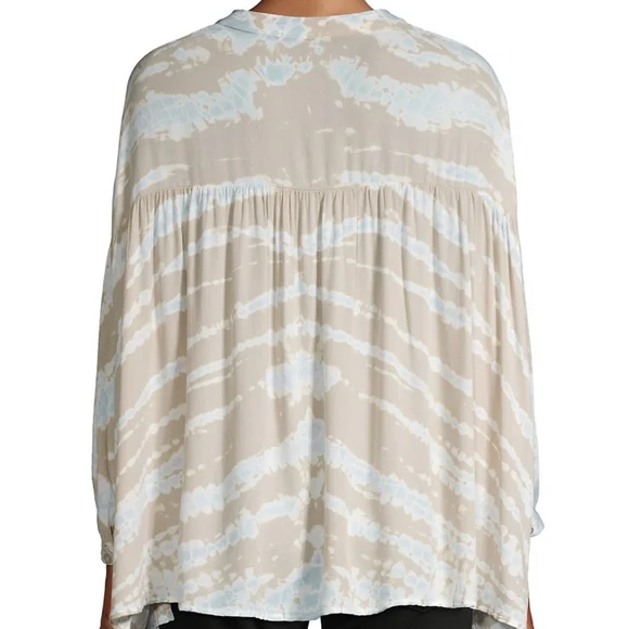 YOUNG FABULOUS & BROKE Printed Tie Die Front Top - Picture 2 of 7